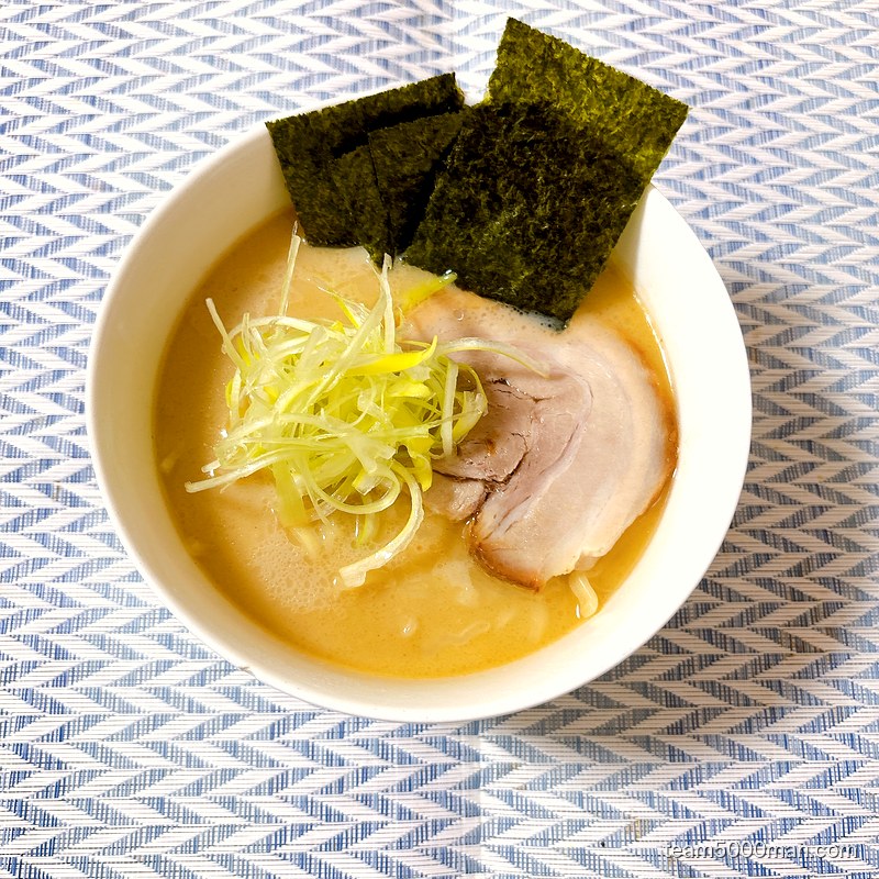 凪ラーメン 豚骨煮干 濃旨の雫 完成丼の俯瞰