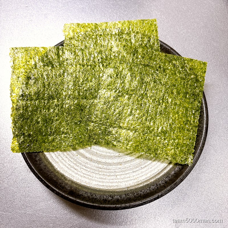 同梱の海苔3枚