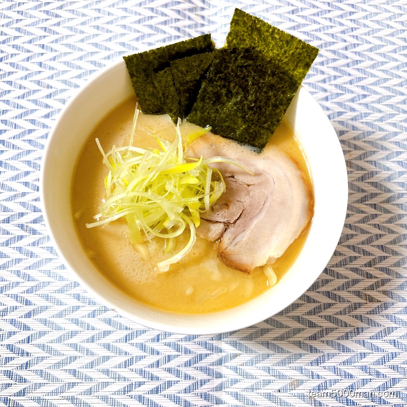 凪ラーメン 豚骨煮干 濃旨の雫 完成丼の俯瞰