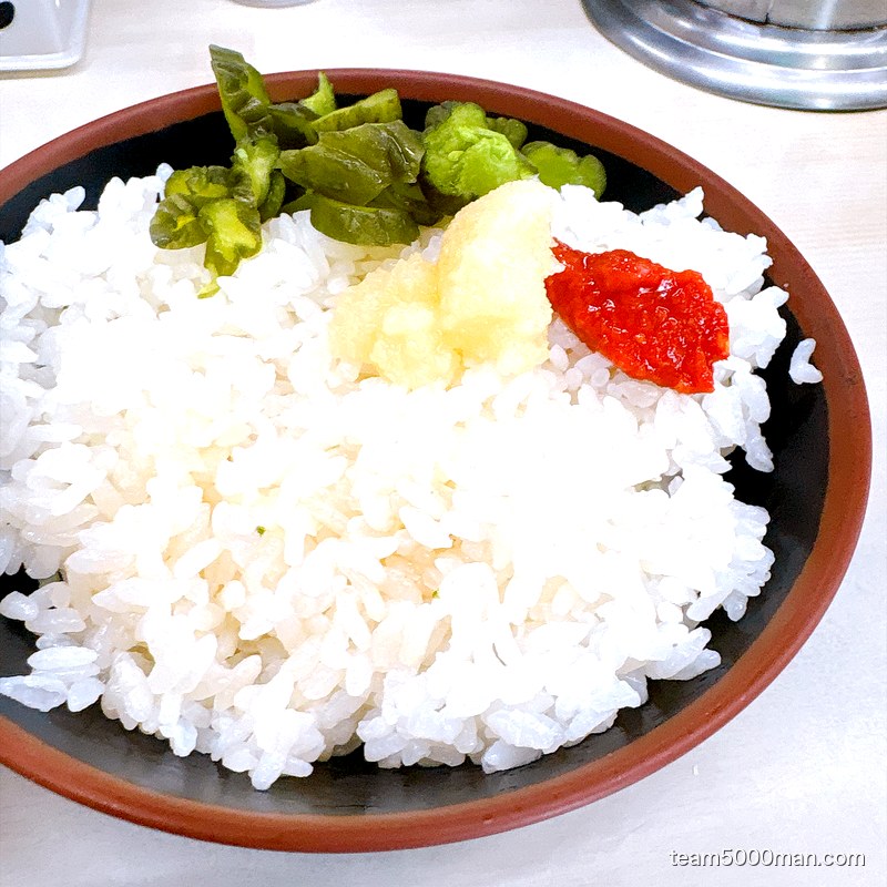 町田家 本店 ライスににんにくと豆板醤